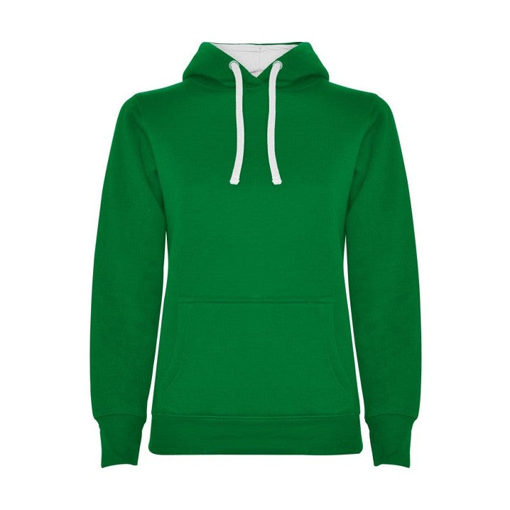 Sudadera mujer con capucha forrada y apertura para pulgar RO1068