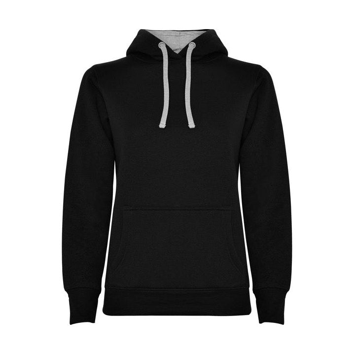 Sudadera mujer con capucha forrada y apertura para pulgar RO1068