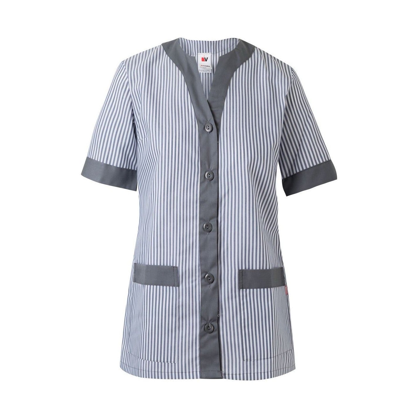 Chaqueta a rayas manga corta mujer VE579
