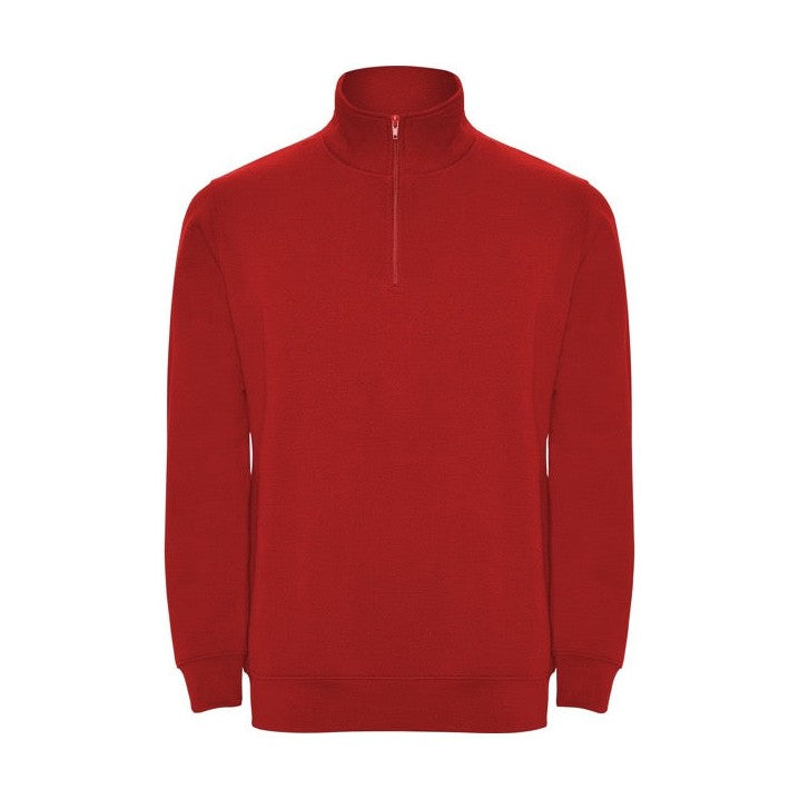 Sudadera unisex media cremallera con cuello alto RO1109