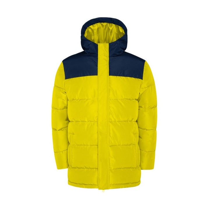 Parka acolchada combinada repelente al agua con capucha fija RO5075