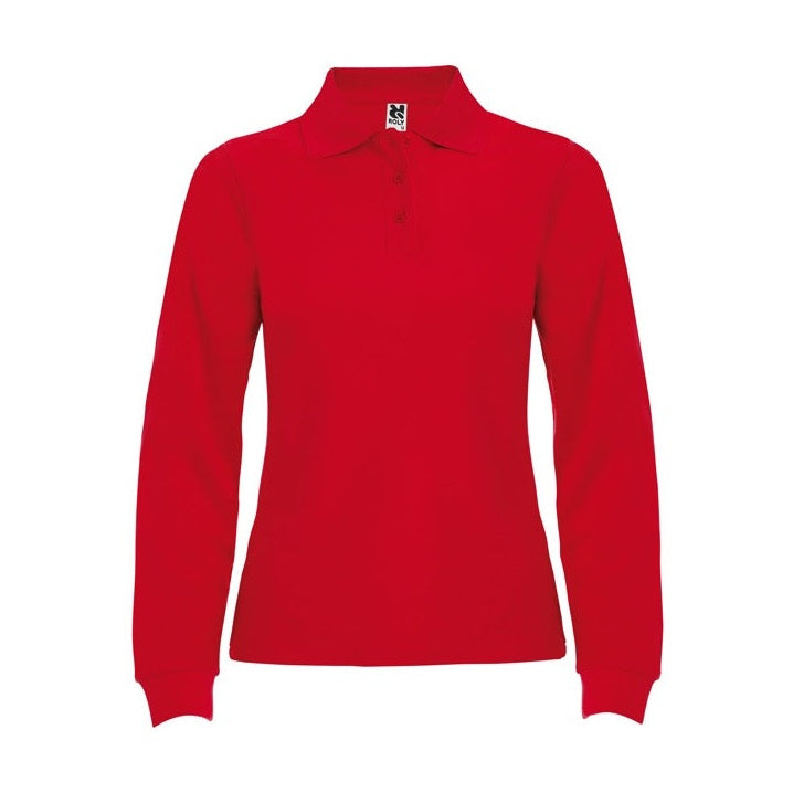 Polo manga larga algodón piqué 220g mujer RO6636