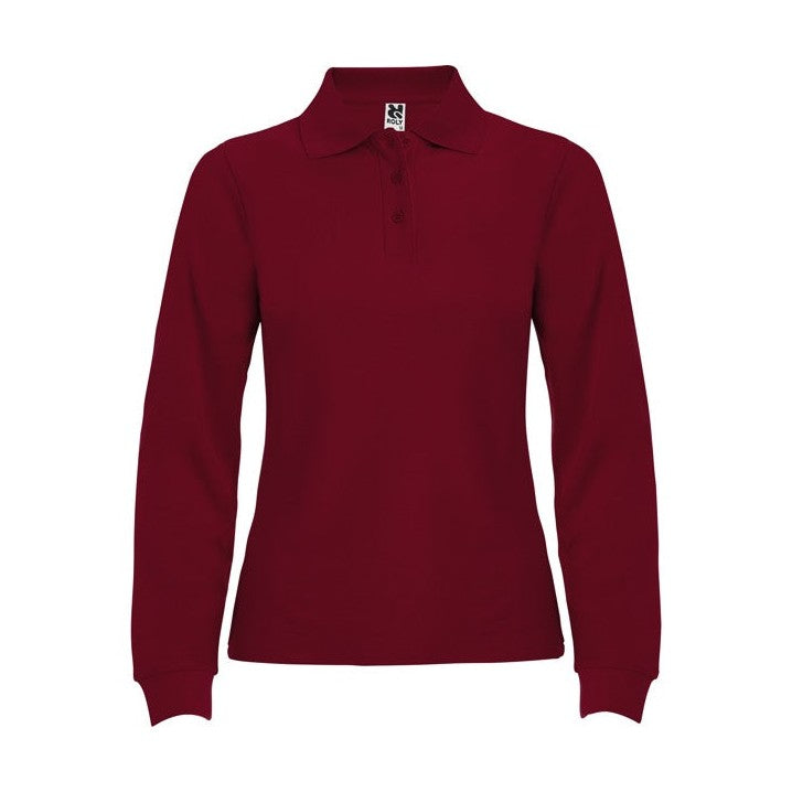 Polo manga larga algodón piqué 220g mujer RO6636