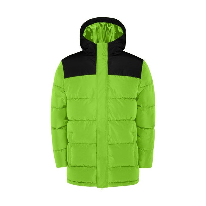 Parka acolchada combinada repelente al agua con capucha fija RO5075
