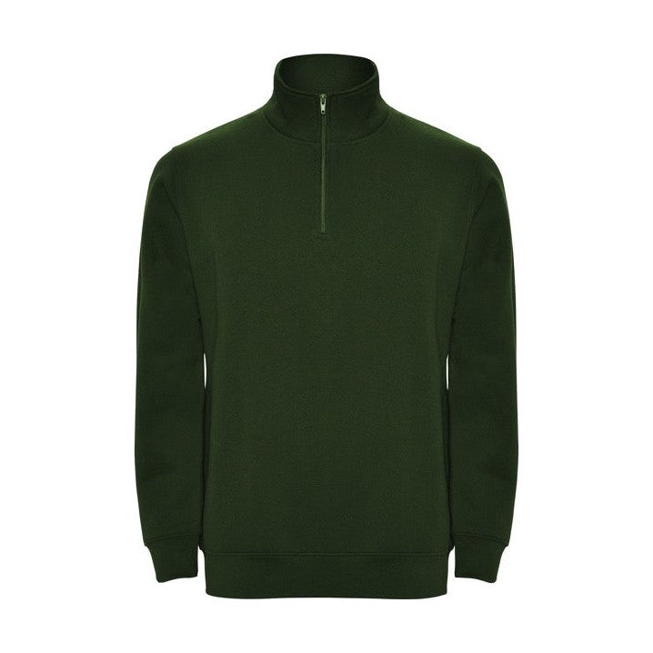 Sudadera unisex media cremallera con cuello alto RO1109