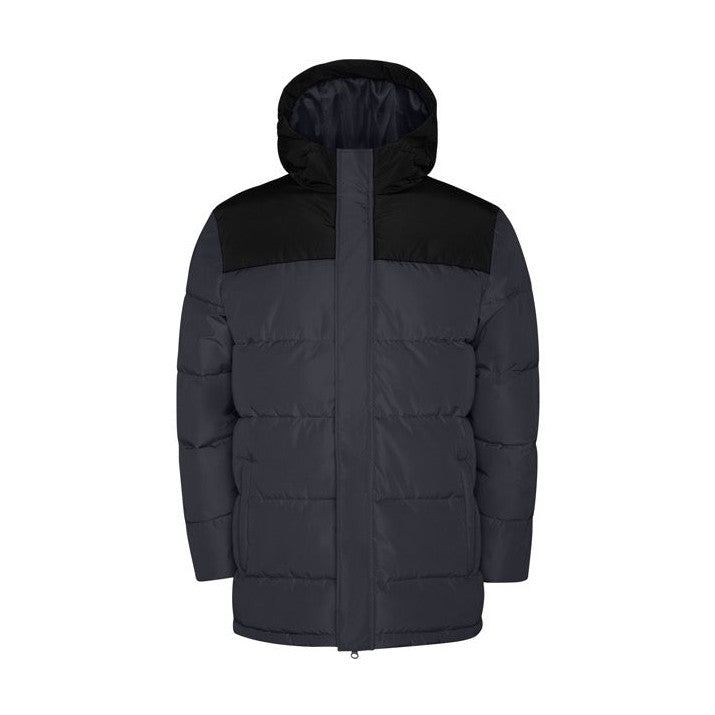 Parka acolchada combinada repelente al agua con capucha fija RO5075