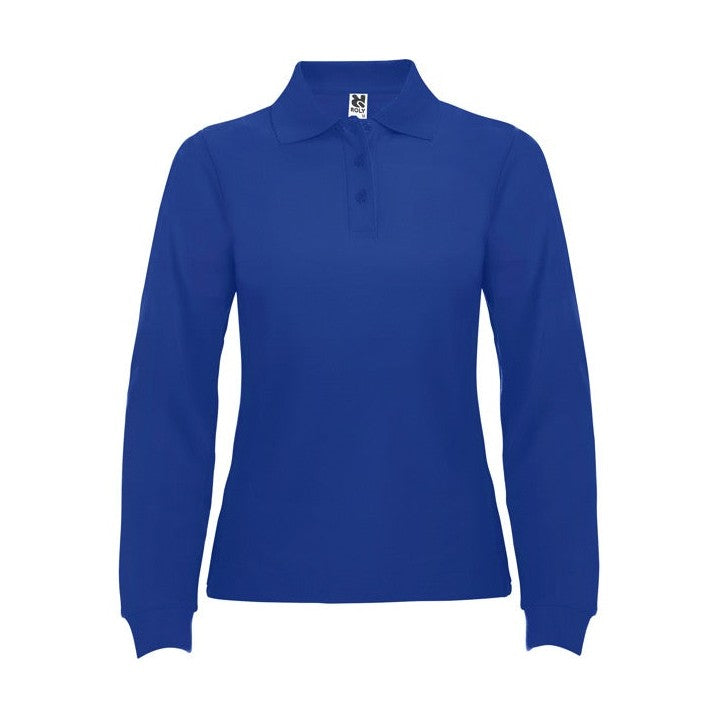 Polo manga larga algodón piqué 220g mujer RO6636