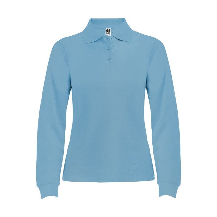 Polo manga larga algodón piqué 220g mujer RO6636