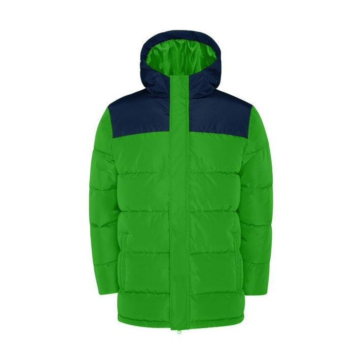 Parka acolchada combinada repelente al agua con capucha fija RO5075