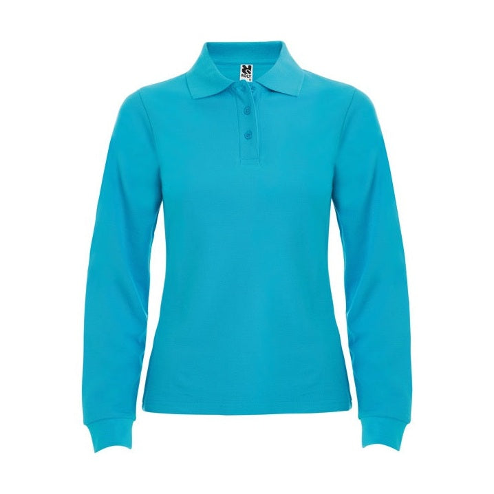 Polo manga larga algodón piqué 220g mujer RO6636