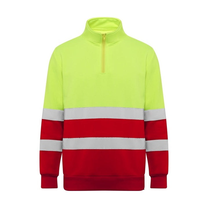 Sudadera media cremallera alta visibilidad RO9314