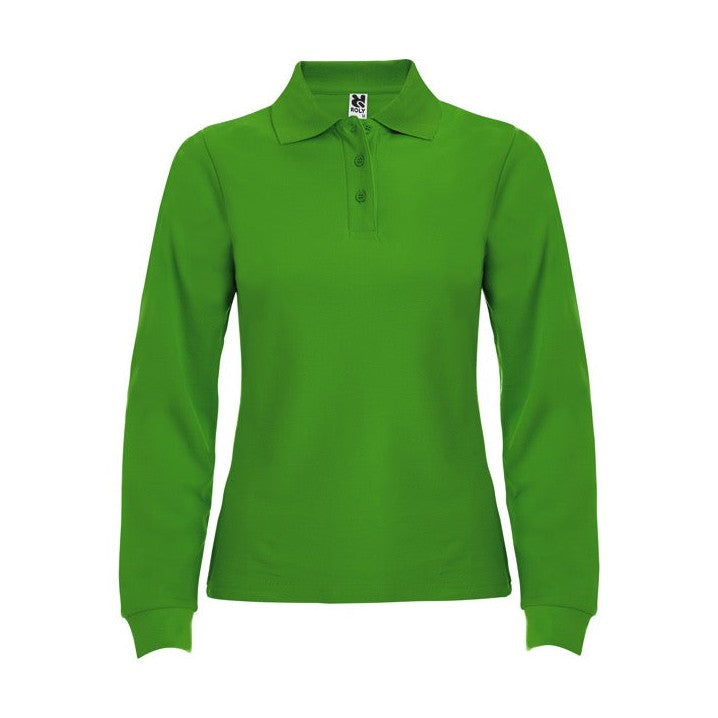 Polo manga larga algodón piqué 220g mujer RO6636