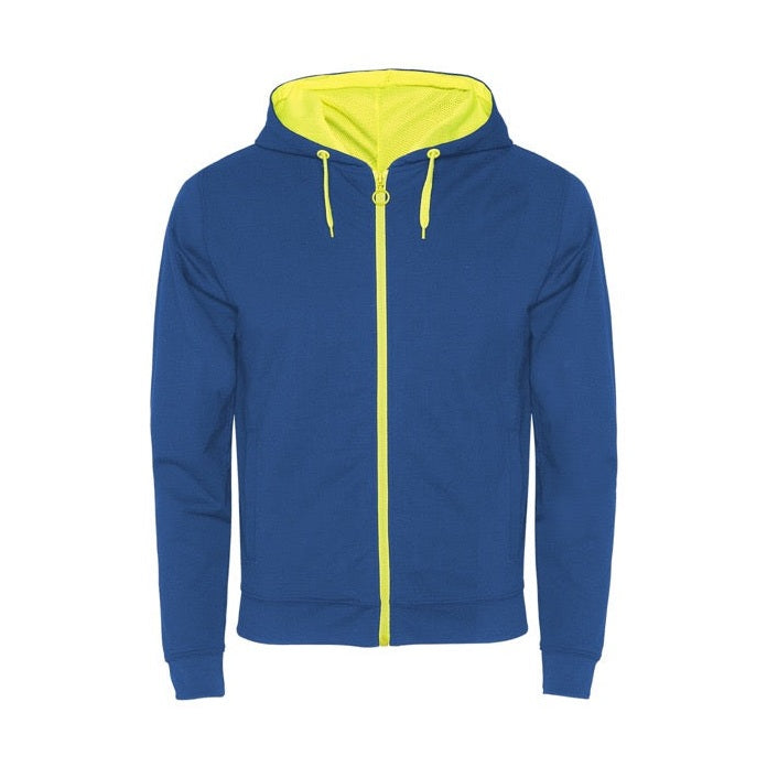 Sudadera con cremallera frontal y capucha técnica no perchada RO1105