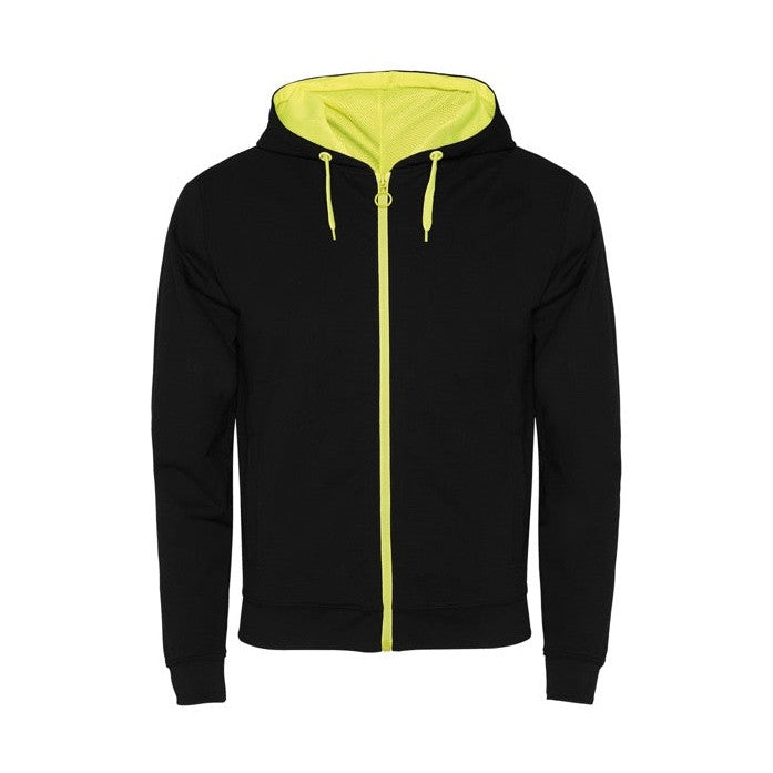 Sudadera con cremallera frontal y capucha técnica no perchada RO1105