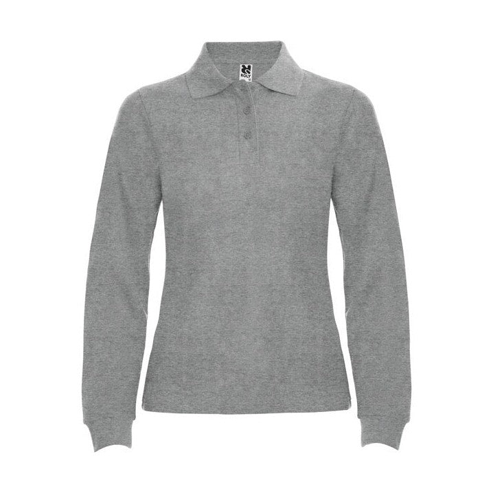 Polo manga larga algodón piqué 220g mujer RO6636