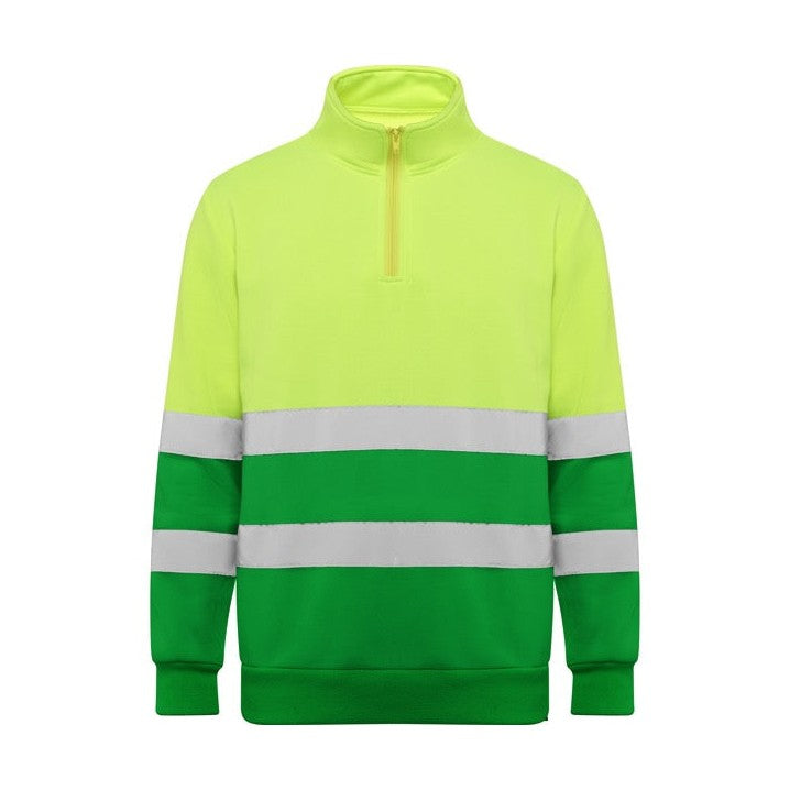 Sudadera media cremallera alta visibilidad RO9314