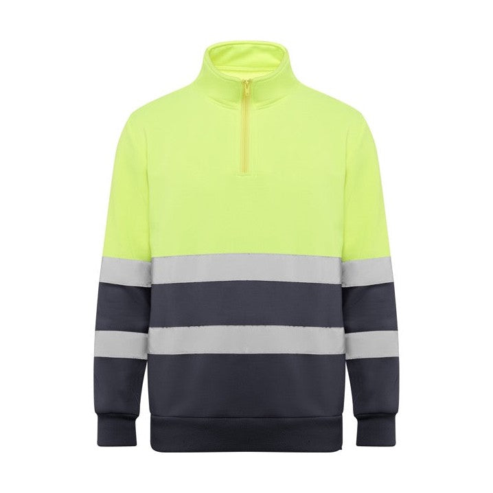 Sudadera media cremallera alta visibilidad RO9314