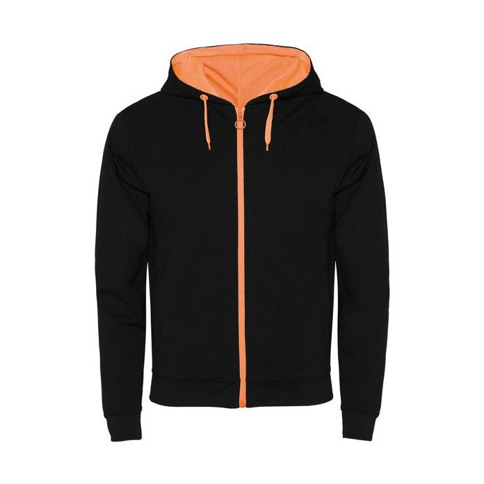 Sudadera con cremallera frontal y capucha técnica no perchada RO1105