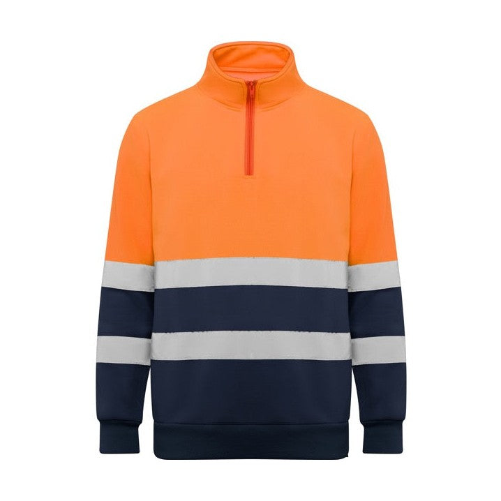 Sudadera media cremallera alta visibilidad RO9314