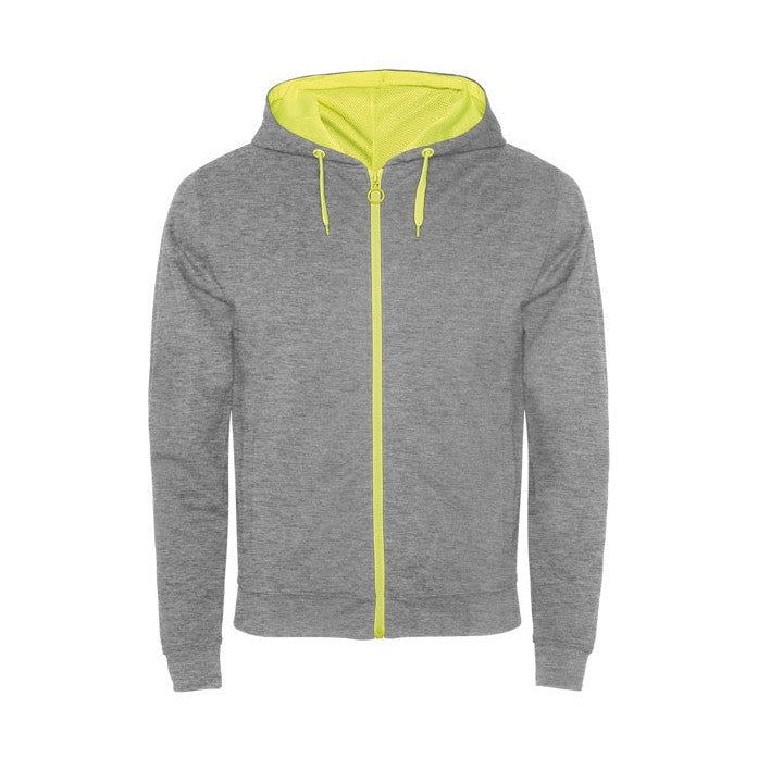 Sudadera con cremallera frontal y capucha técnica no perchada RO1105