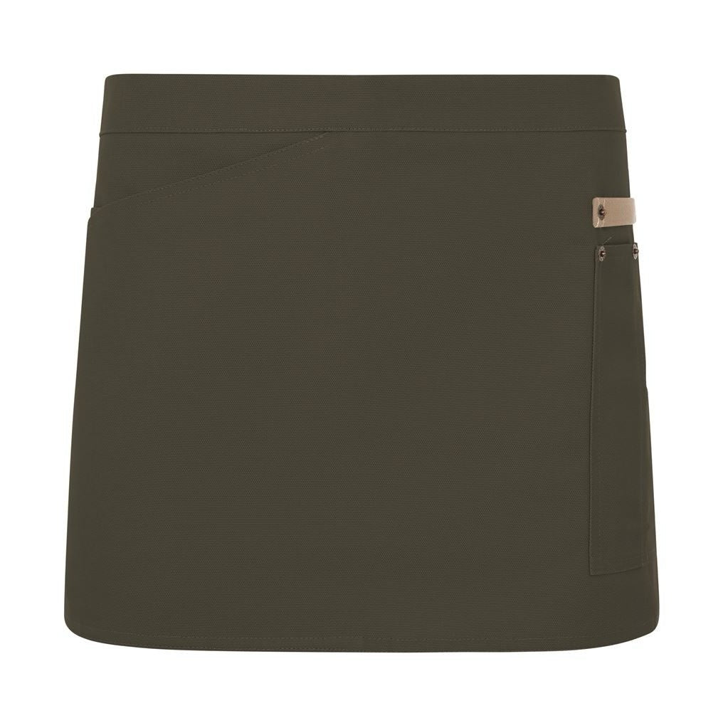 Delantal corto canvas bicolor VE404221B