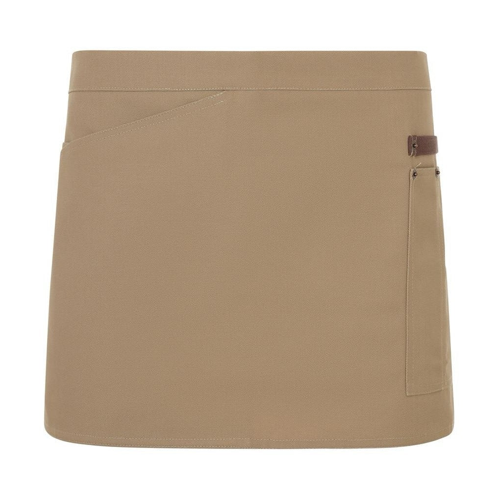 Delantal corto canvas bicolor VE404221B