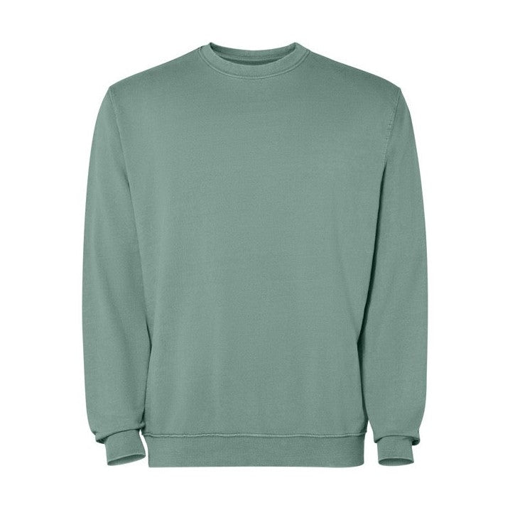 Sudadera unisex algodón efecto lavado cuello redondo RO2203