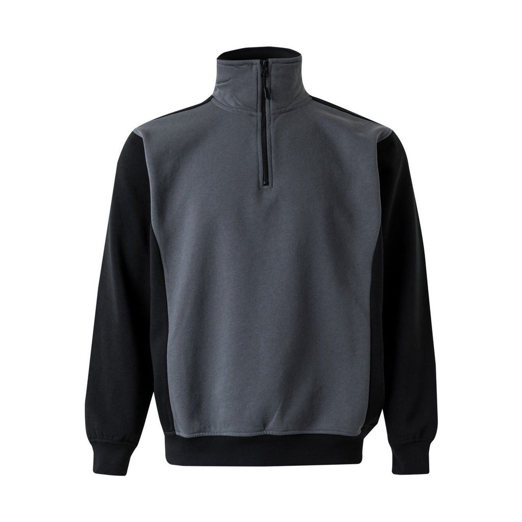 Sudadera cuello alto media cremallera Solid Match VE105703