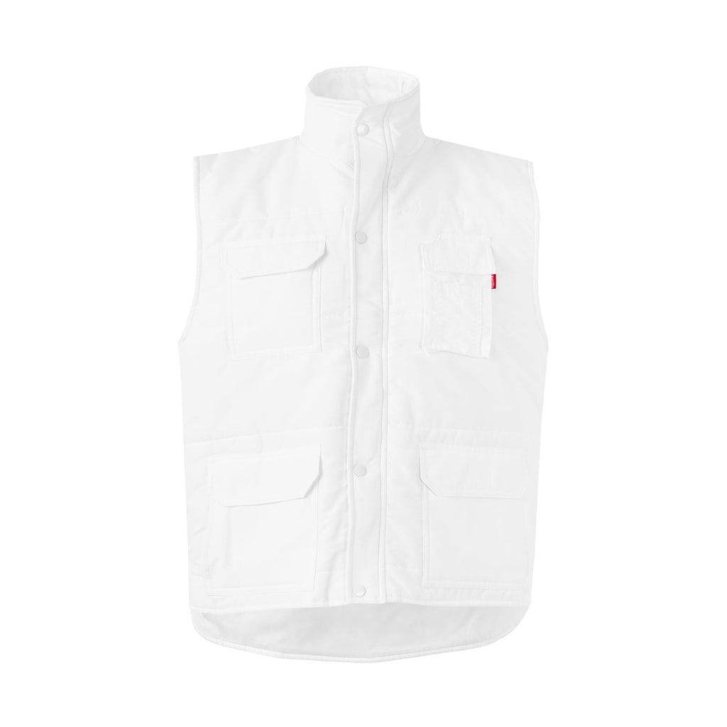 Chaqueta laboral acolchada multibolsillos con cortavientos VE108