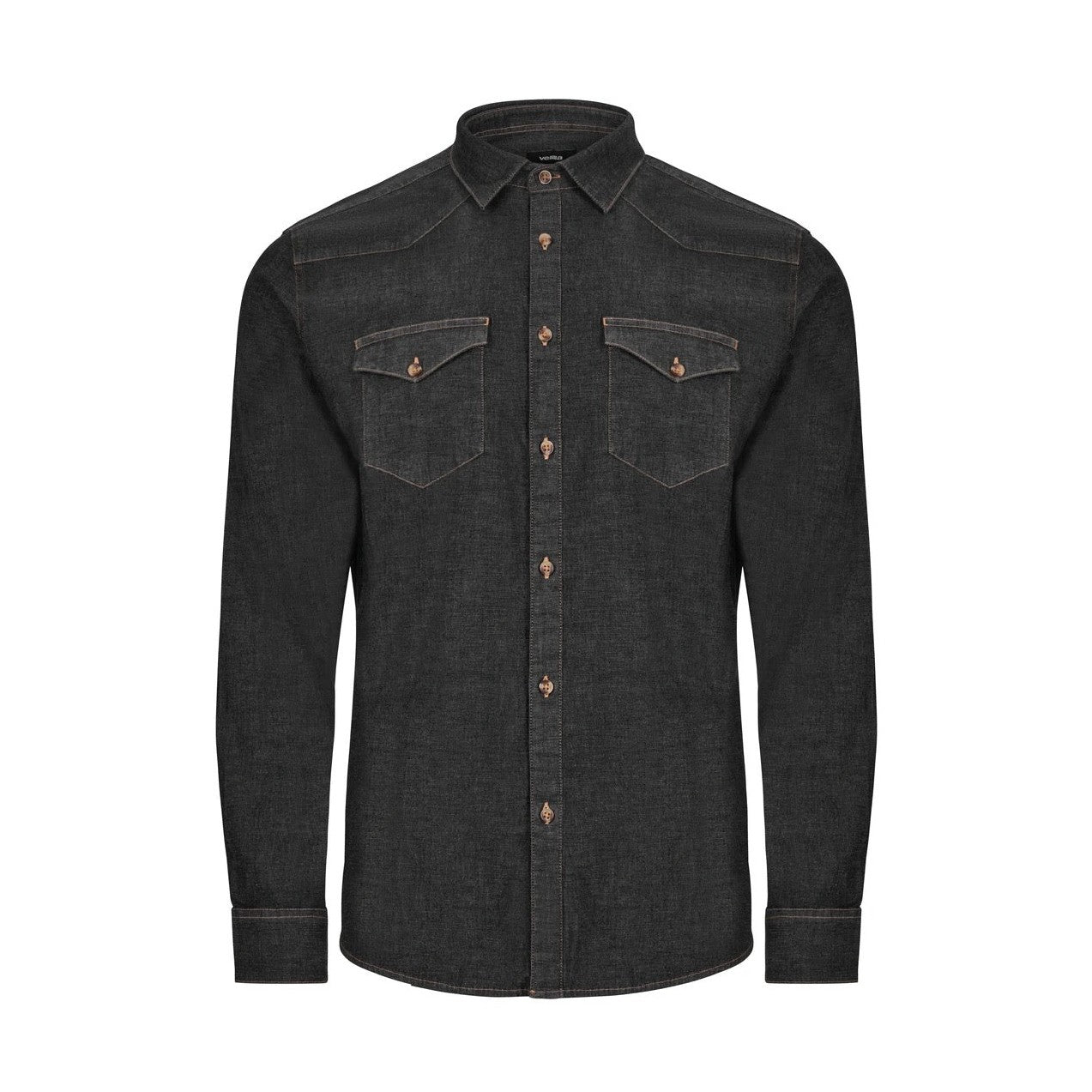 Camisa denim stretch manga larga hombre VE405006S