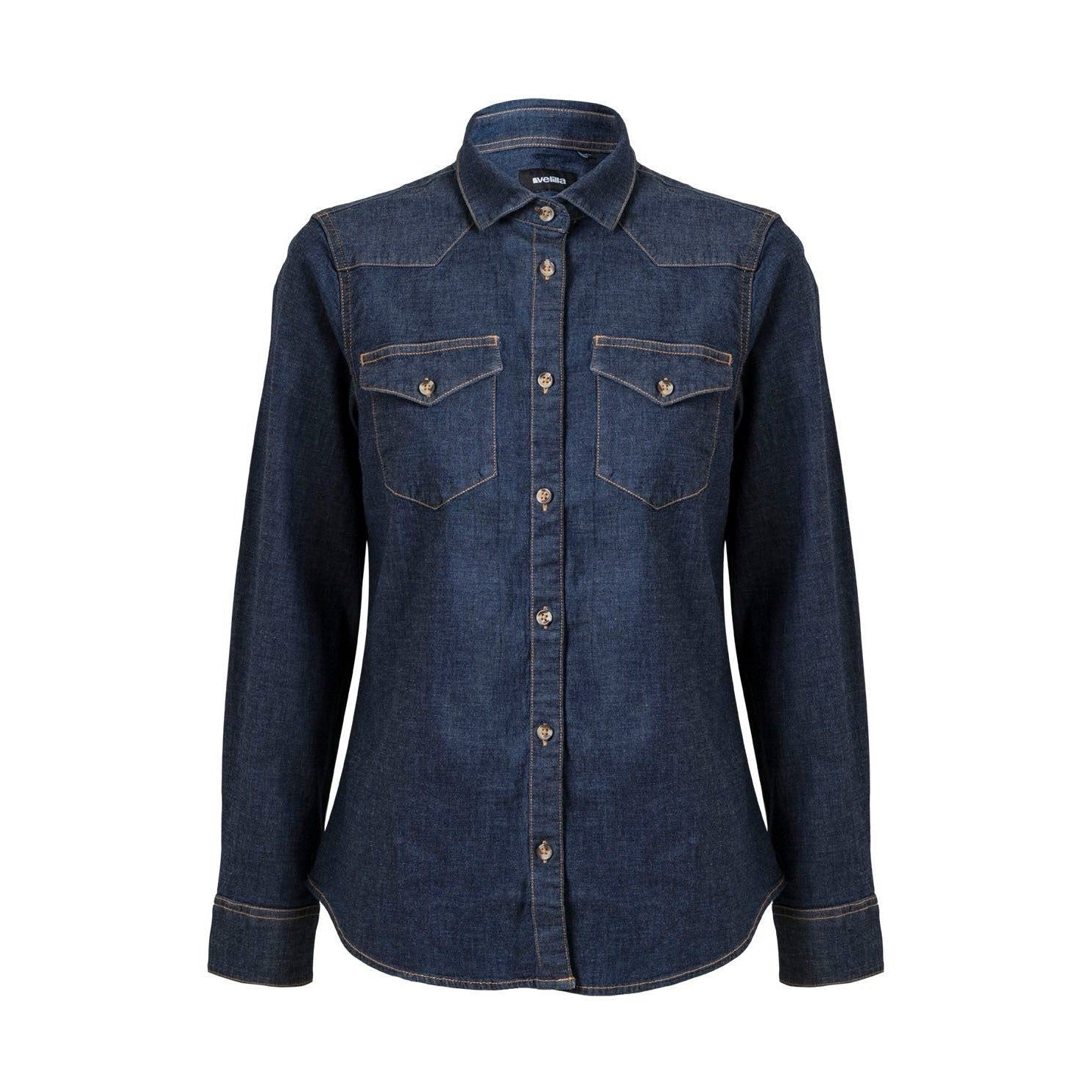 Camisa denim stretch manga larga mujer VE405007S
