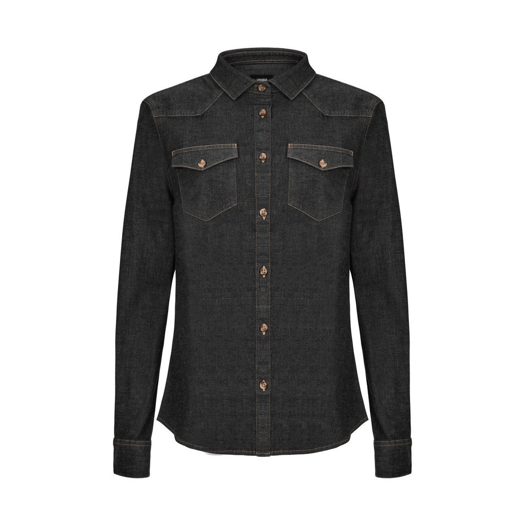 Camisa denim stretch manga larga mujer VE405007S