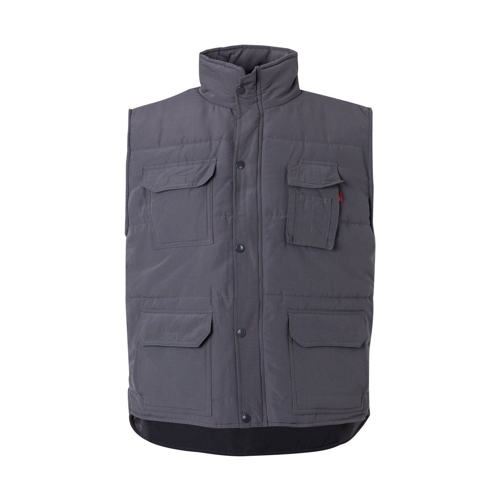 Chaqueta laboral acolchada multibolsillos con cortavientos VE108