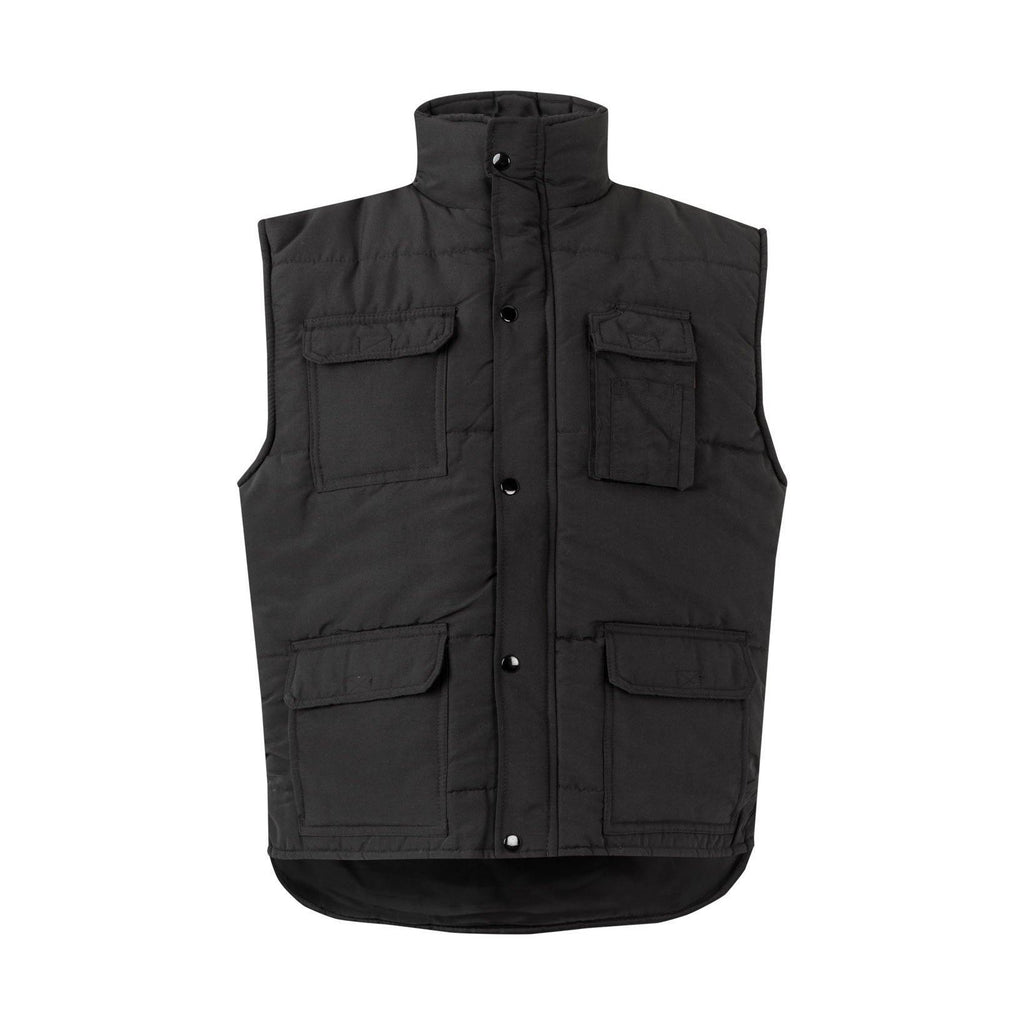 Chaqueta laboral acolchada multibolsillos con cortavientos VE108