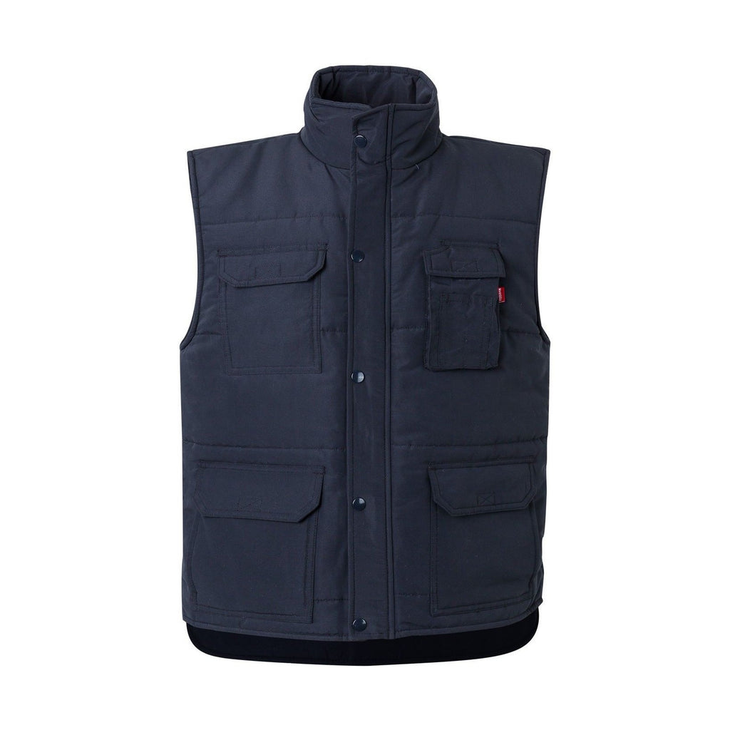 Chaqueta laboral acolchada multibolsillos con cortavientos VE108