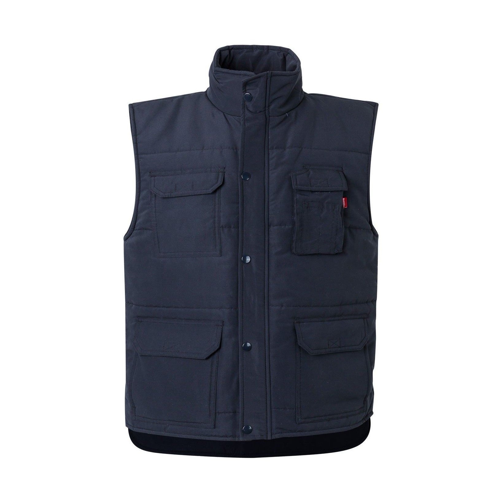 Chaqueta laboral acolchada multibolsillos con cortavientos VE108