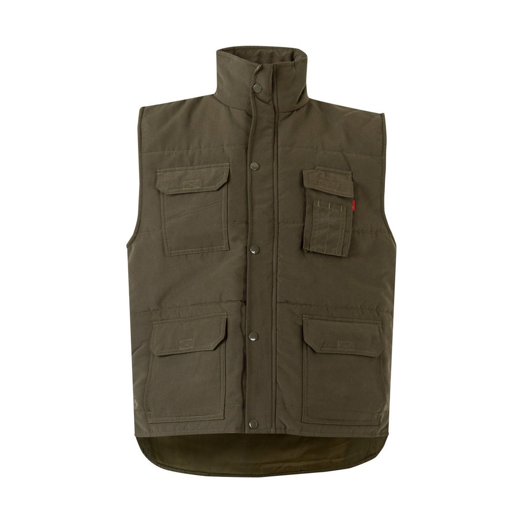 Chaqueta laboral acolchada multibolsillos con cortavientos VE108