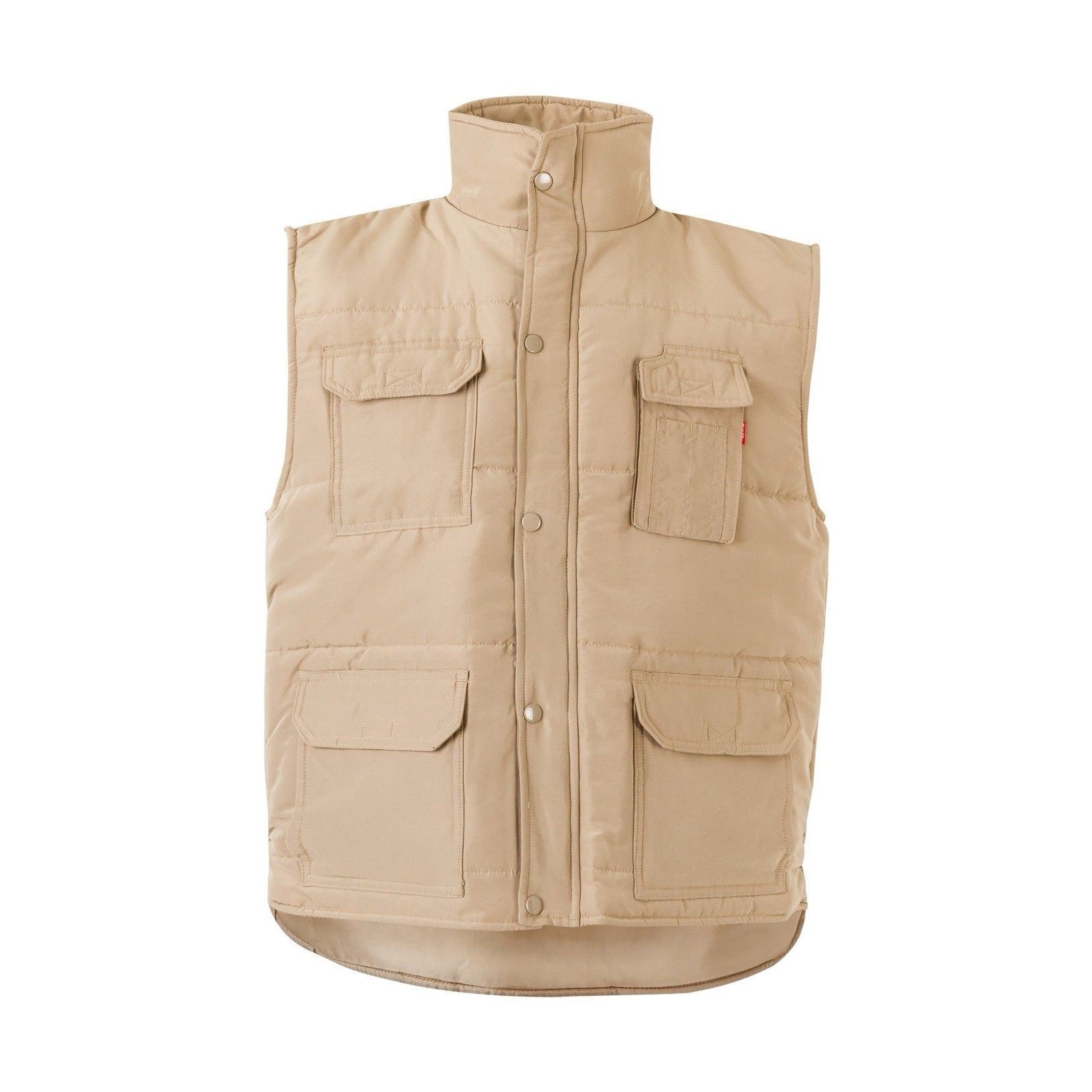 Chaqueta laboral acolchada multibolsillos con cortavientos VE108