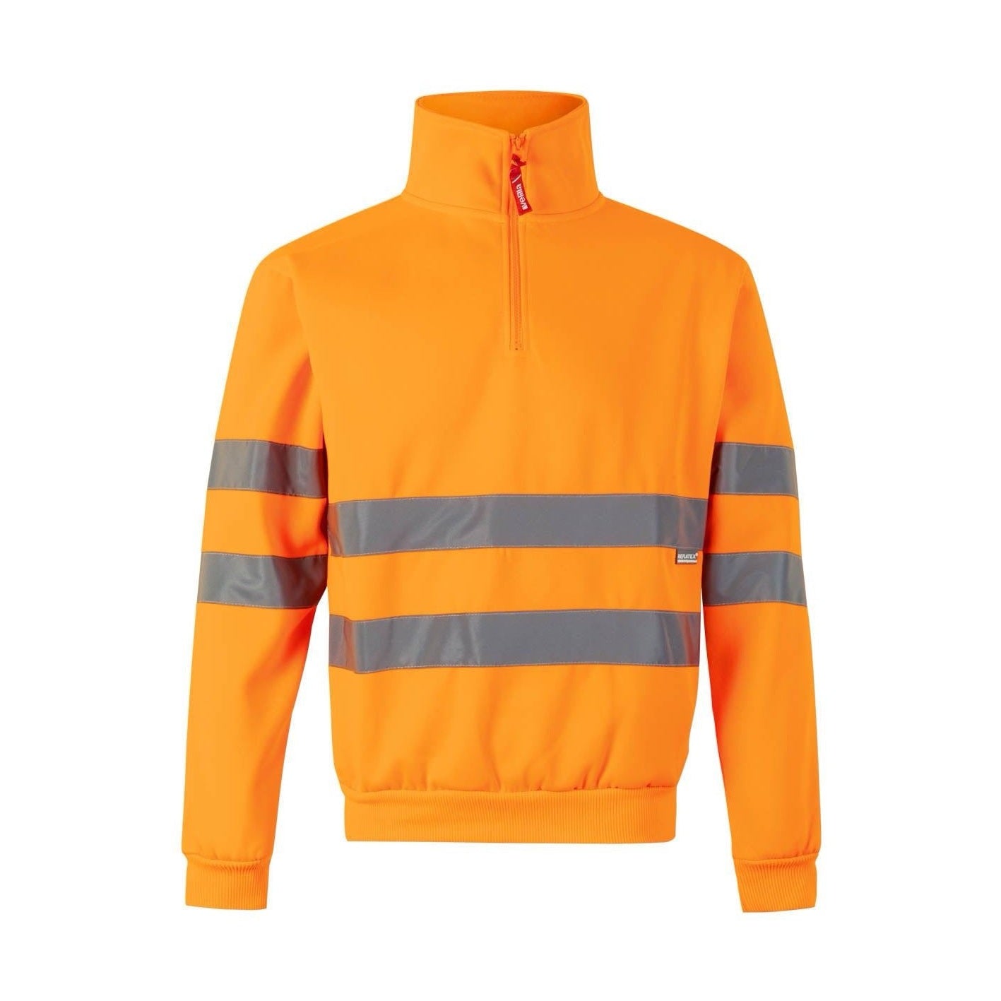 Sudadera alta visibilidad cuello alto media cremallera VE305702