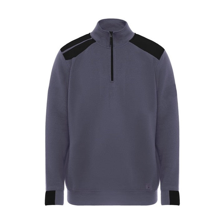 Sudadera media cremallera con piezas a contraste RO8413