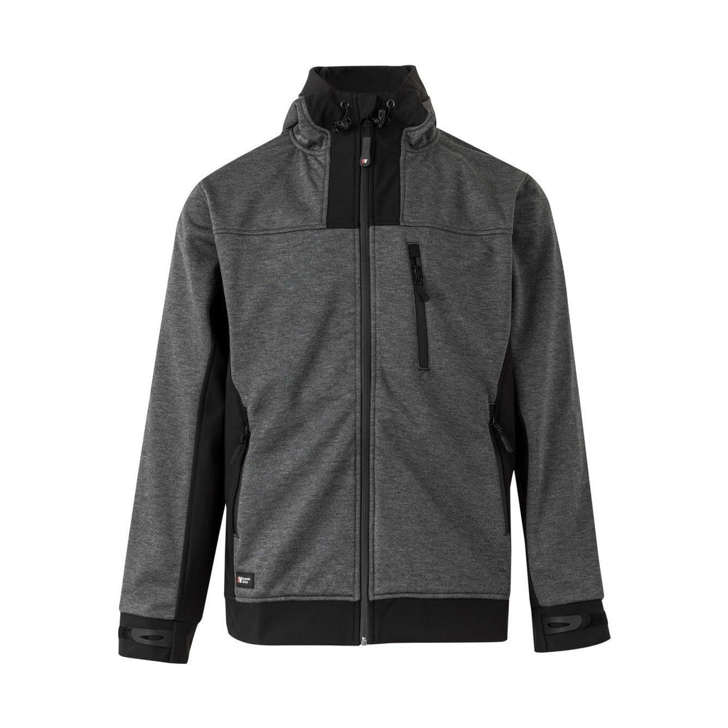 Cazadora softshell bicolor con capucha VE206007