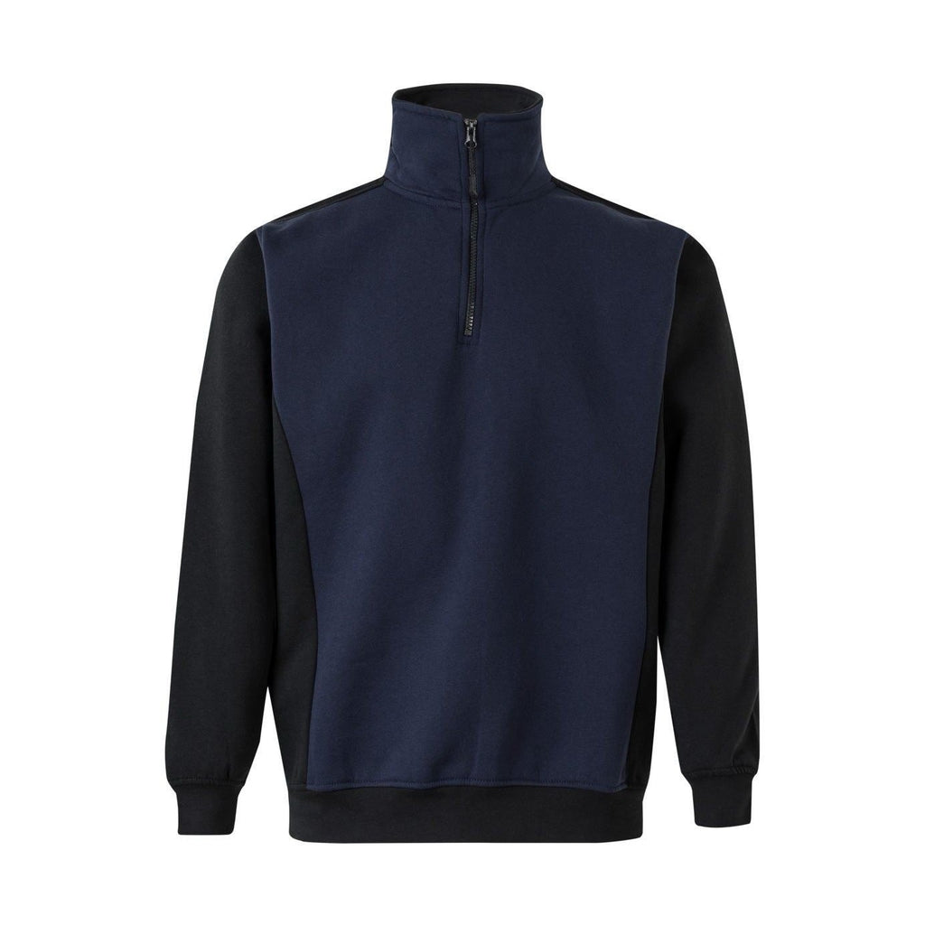 Sudadera cuello alto media cremallera Solid Match VE105703