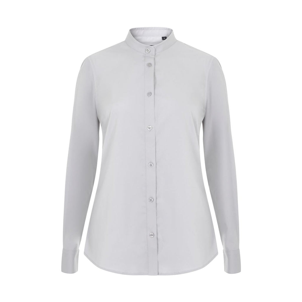 Camisa cuello tirilla stretch manga larga mujer VE405015S