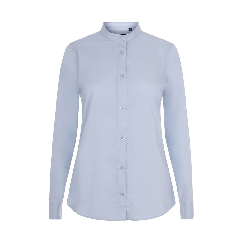 Camisa cuello tirilla stretch manga larga mujer VE405015S