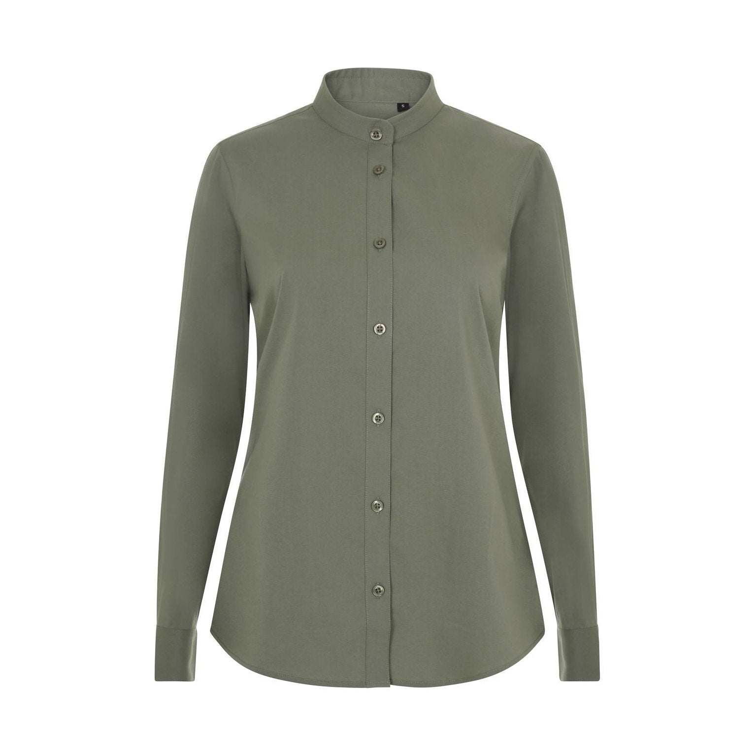 Camisa cuello tirilla stretch manga larga mujer VE405015S