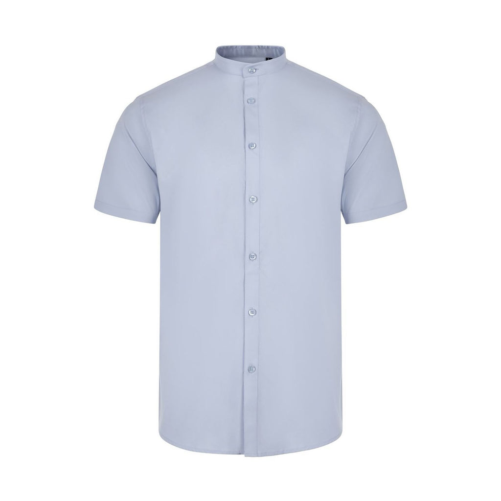 Camisa cuello tirilla stretch manga corta hombre VE405012S