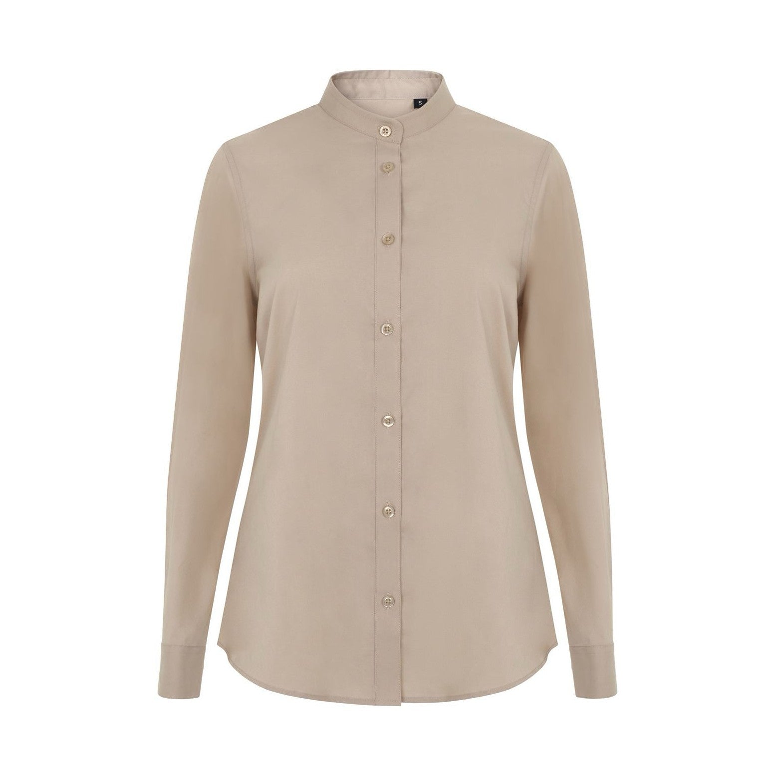 Camisa cuello tirilla stretch manga larga mujer VE405015S
