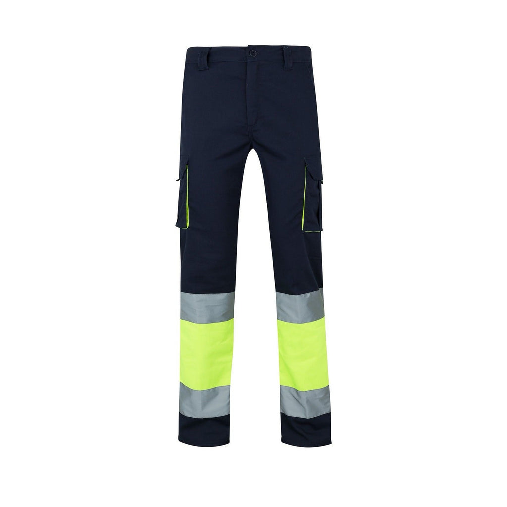 Pantalón stretch bicolor multibolsillos VE303002S