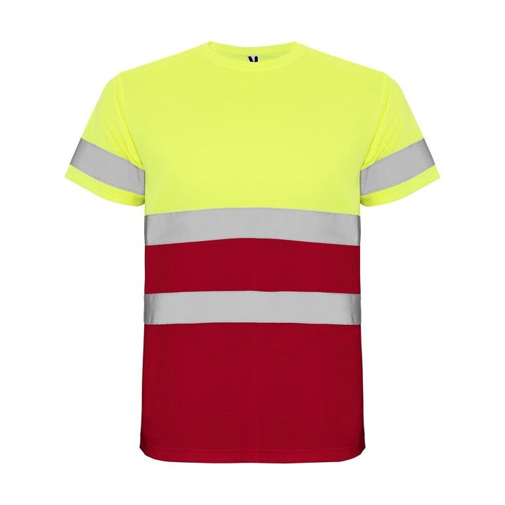 Camiseta técnica alta visibilidad transpirable Roly WRK RO9310