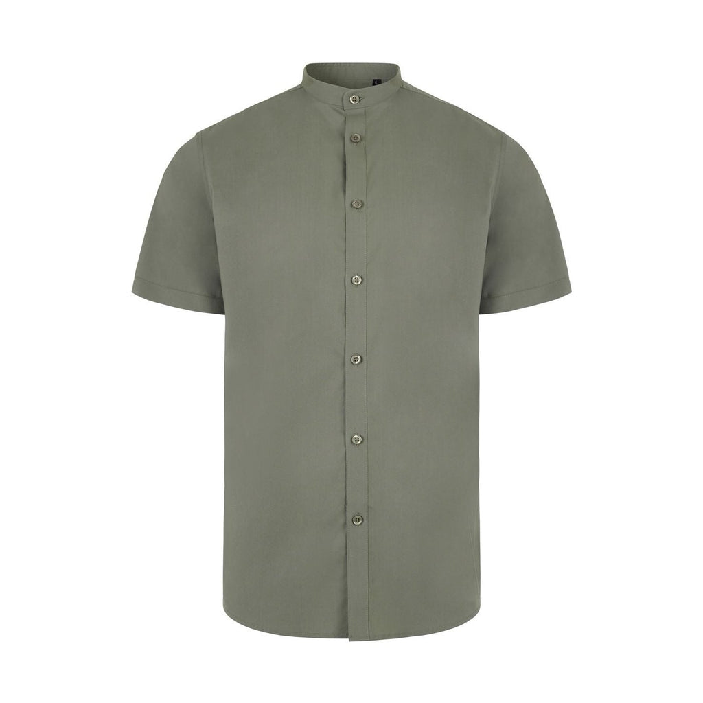 Camisa cuello tirilla stretch manga corta hombre VE405012S